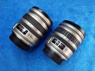 【佳能】 Canon EF 24-85mm f/3.5-4.5 USM 全片幅廣角變焦鏡頭，兩支，功能正常～