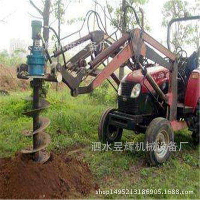 植樹造林單雙人手提式挖坑機  可選配鑽頭二衝程地鑽挖坑機
