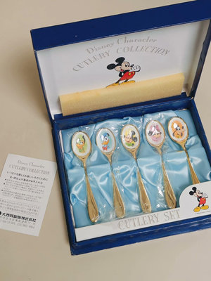 日本Vintage 迪士尼七寶燒勺子 甜品勺