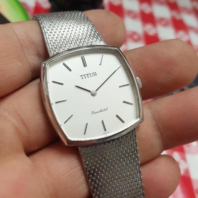 SWISS 鐵達時 TITUS 瑞士錶 機械錶 手上鏈 薄錶  精緻 老錶 古典 清晰 簡約 A1