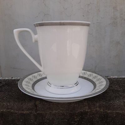 【Marsco】Nicole Bone China唐山骨瓷銀邊裝飾咖啡杯茶杯馬克杯（1）