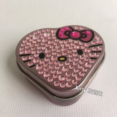 [Kitty 旅遊趣] Hello Kitty 心型盒 水鑽造型盒 凱蒂貓 首飾盒 情人節禮物 戒指盒 有兩款可選