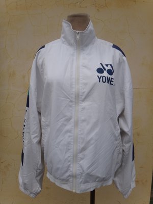jacob00765100 ~ 正品 YONEX 白色 立領外套/夾克 size: L