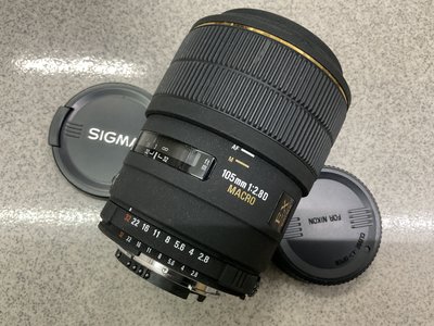 [保固一年][高雄明豐] Sigma 105mm F2.8 DG MACRO EX for N 便宜賣[H1809]