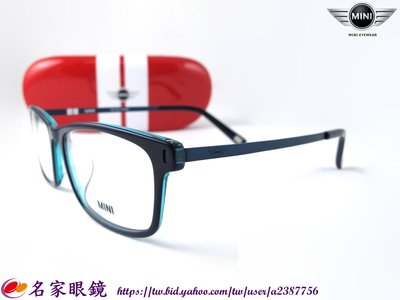 《名家眼鏡》MINI 時尚簡約風藍色光學鏡框 ※免運可議價※A M57019-071【台南成大店】