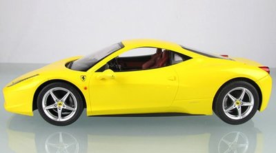 RASTAR 瑪琍歐 1/14 (1:14 ) Ferrari 法拉利 458 Italia 變型金剛3 遙控車 47300  黃色 附電池