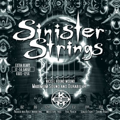 【硬地搖滾】全館$399免運！Kerly Strings 美製電吉他弦 Sinister系列 (12-56)