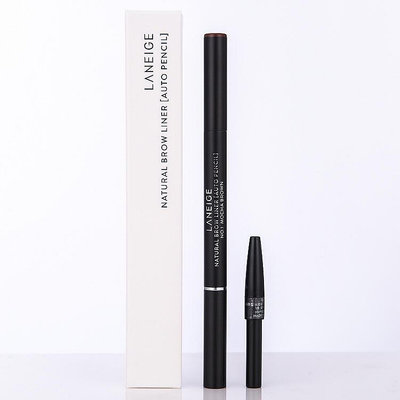 蘭芝魅彩自然自動眉筆2支筆芯 帶筆桿刷子持久鎖色不脫妝韓國專