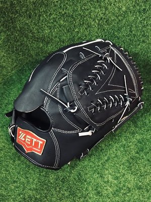 貝斯柏~ZETT BPGT-55011 A級全牛皮投手手套 12" 黑色 上市超低特價$2299/個 附贈原廠手套袋