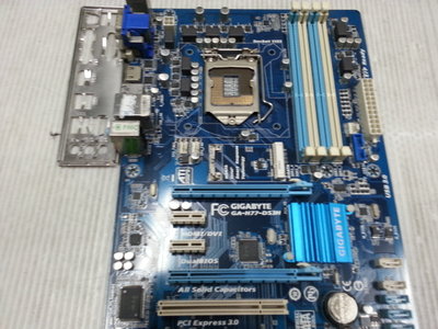 【 創憶電腦 】技嘉 GA-H77-DS3H DDR3 1155 腳位 主機板 附檔板 直購價 750元