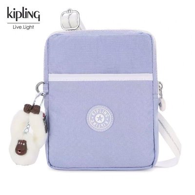 【熱賣精選】 Kipling 猴子包 柔光紫 K12582 mini 手機包 隨身包 斜背包 護照 旅行 輕便 輕量