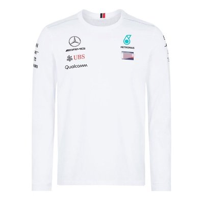 -Benz 賓士 F1賽車服 AMG車隊長袖T恤 休閒汽車標誌衣服