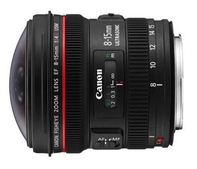 〔預定〕Canon EF 8-15mm F4  L• 8-15mm f/4L Fisheye USM UD魚眼 單眼鏡頭･WW