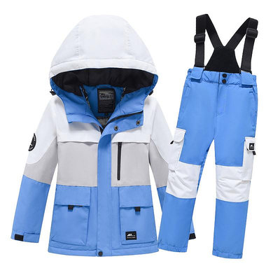 新品單雙板兒童滑雪服套裝男童女童加厚保暖防風滑雪褲防水滑雪服