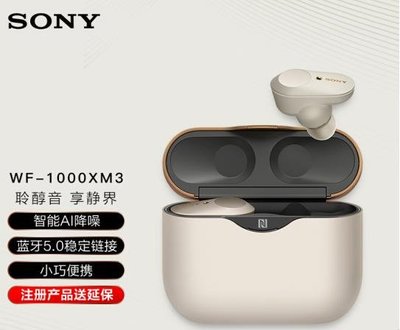 Sony/索尼 WF-1000XM3真降噪耳機智能觸控蘋果安卓手機