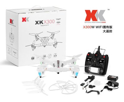 (大樹的家): XK X300-W WIFI X8大遙控版四軸光流 定位定高空拍機一鍵起飛降落大特價