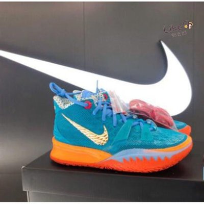 【正品】Concepts X Nike Kyrie 7 "Horus" Ep藍橙 休閒鞋 Ct1137-900  免運