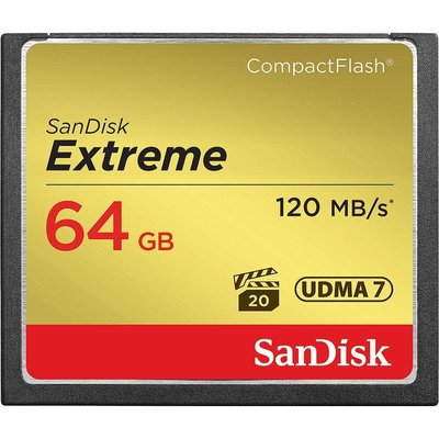 『儲存玩家』台南 SanDisk Extreme CF 64GB 記憶卡 讀 120M 寫85M 含稅 開發票 單眼