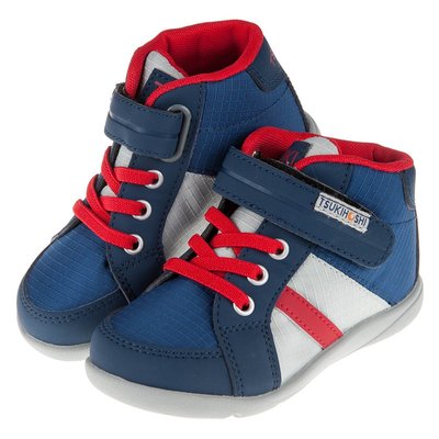 童鞋/日本TSUKIHOSHI藍紅色兒童機能運動鞋(15~20公分)I7B5A2B