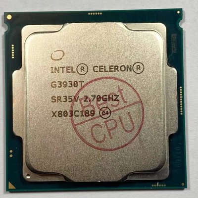 【新店特賣】Intel Celeron G3900T G3930T G4400T G4560T低電壓 奔騰 1151 cpu 桌機嘉鷹數碼