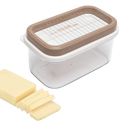 日本製【AKEBONO曙產業】長方型奶油切割保存盒(適用450g以下奶油)