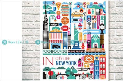 KIPO-無框畫 裝飾畫 帆布畫 城市系列-紐約-NCK004102A