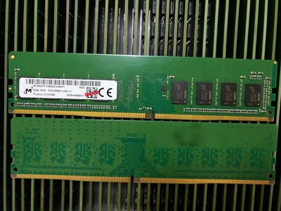 MT鎂光8GB 1RX8 PC4-2666V-UA2-11 DDR4 2666 8G UDIMM桌機機記憶體