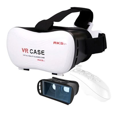 VR case *送遙控器* 虛擬現實頭盔 3D立體眼鏡 手機影院遊戲智能頭盔 手機 遊戲 暴風影音魔鏡 VR BOX