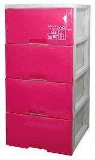 HOUSE 好漾四層收納櫃 (紅.藍.綠色) 收納箱 / 塑膠盒 DWKD020-P