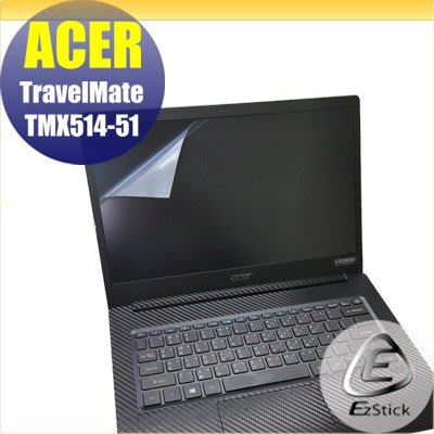 【Ezstick】ACER TravelMate TMX514-51 靜電式筆電LCD液晶螢幕貼 (可選鏡面或霧面)