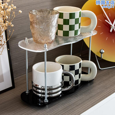廠家出貨壓克力杯架水杯架收納水吧置物架家用馬克杯玻璃咖啡杯茶杯收納層架