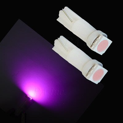 【PA LED】T5 T6.5 SMD LED 粉紫 紫光 排檔燈 儀表燈 儀表指示燈 中控燈 冷氣燈 面板燈 檔位燈