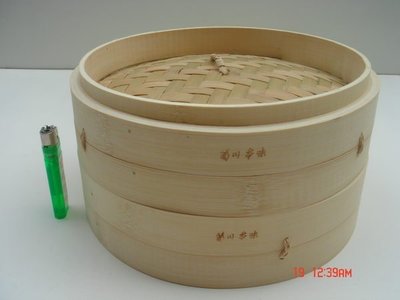 東昇瓷器餐具=8吋竹蒸籠 三層一蓋
