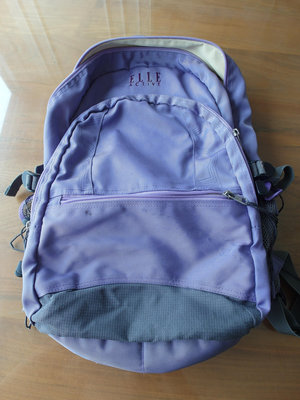 ELLE 女子紫色後背包