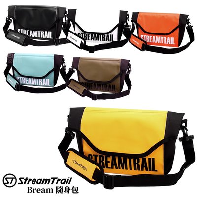 Stream Trail-日本《Bream 隨身包》休閒包 外出包 斜背包 魔鬼氈設計 背帶可拆 側背包 背包