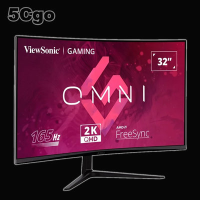 5Cgo【智能】ViewSonic優派 VX3218C-2K 31.5吋曲面電競螢幕支援HDMI 內建喇叭 3年保含稅