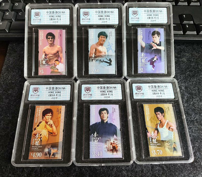 中國香港郵票 2020年武藝傳承李小龍6枚，帶盒子4181