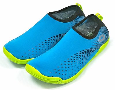 LOTTO AQUwear 多用途機能水鞋 浮潛 騎車 健身 藍綠LT9AMS0395