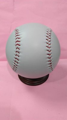 棒球 壘球 專用團隊簽名球 紀念球 縫線球 大顆簽名球 空白球 硬式球 (含木座) 大約17公分