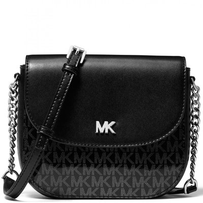 美國名牌Michael Kors Crossbody專櫃款PVC皮革MK Logo斜背包(小款現貨在美特價$2980含郵