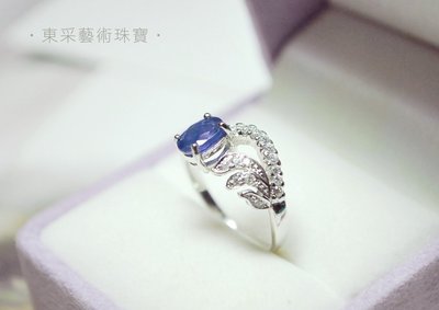 【東采藝術珠寶】藍寶石鑽戒 925純銀戒指 RDI00038 賣場還有紅寶石 拓榴石 石榴石 紫水晶 綠寶石