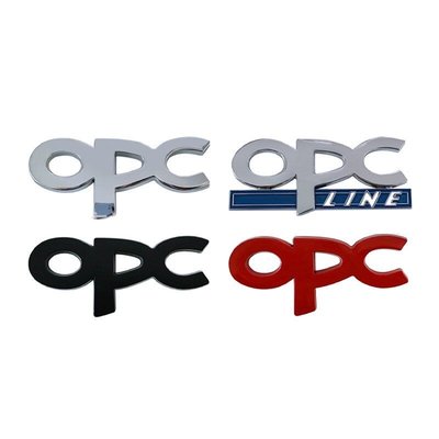 適用於OPEL歐寶改裝OPC車貼 OPC LINE車標 金屬logo 後標尾標側標 汽車裝飾標誌Corsa Astra-飛馬汽車