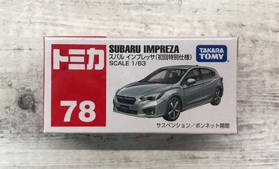 【G&T】TOMICA 多美小汽車 NO.78 SUBARU 速霸陸 IMPREZA 879596
