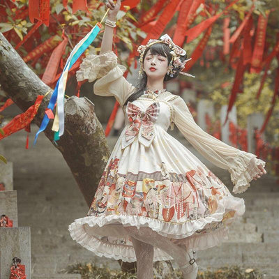 lolita 裙 中華風 jsk 蘿莉塔 洋裝裙 6nSM