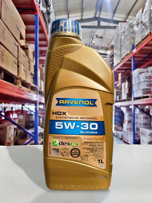 『油工廠』RAVENOL 漢諾威 HDX 5W-30 SN+ 合成 低摩擦機油