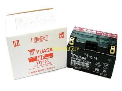 頂好電池-台中 台灣湯淺 YUASA TTZ10S 免保養機車電池 YTX7A加強 R1 Z GP125 勁豪