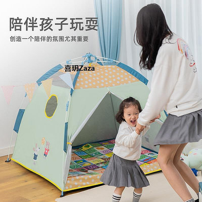 新品幼兒親子帳篷兒童玩具屋室內公主女孩戶外野營透氣免安裝紗網帳篷