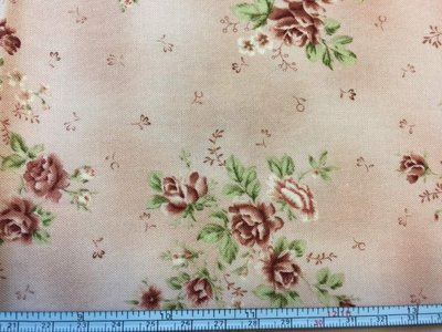 【傑美屋-縫紉之家】日本原裝進口棉布~小玫瑰花L30110115粉紅底色