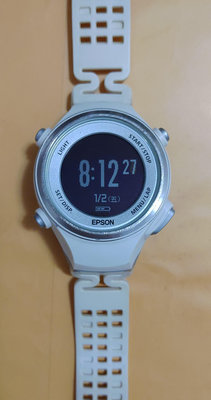 [Epson] 二手 白色 Epson SF-850 心率手錶 功能正常 (GPS手錶)