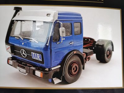 免運現貨汽車模型機車模型奔馳Benz LPS 1632 奔馳TIR  牽引車重卡拖頭模型 KK 1:18 合金賓士